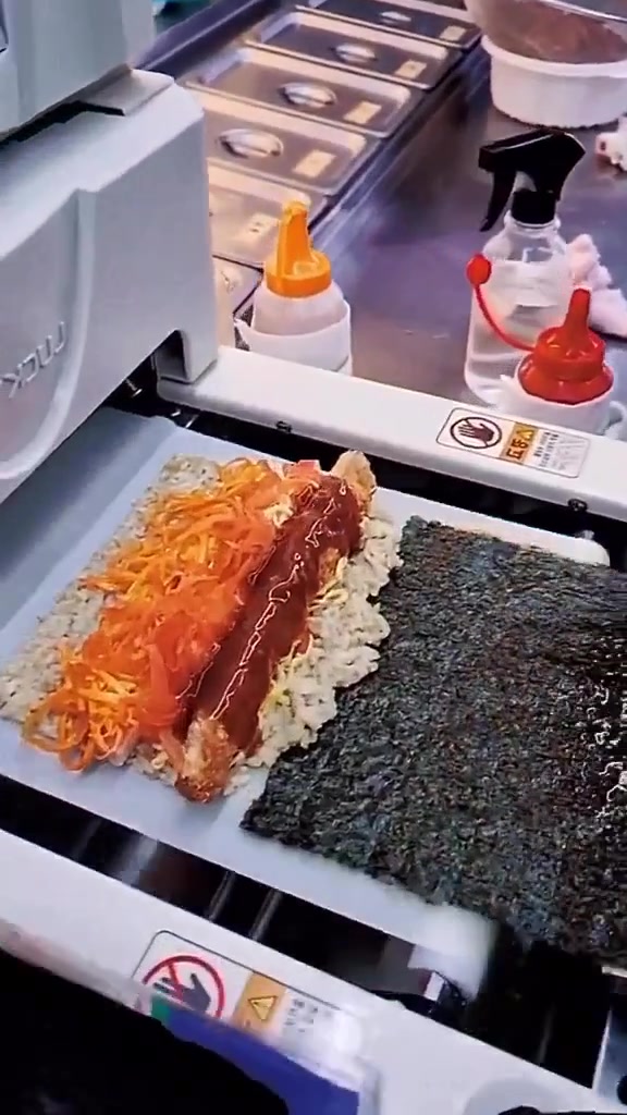 现在连寿司都机械化了
