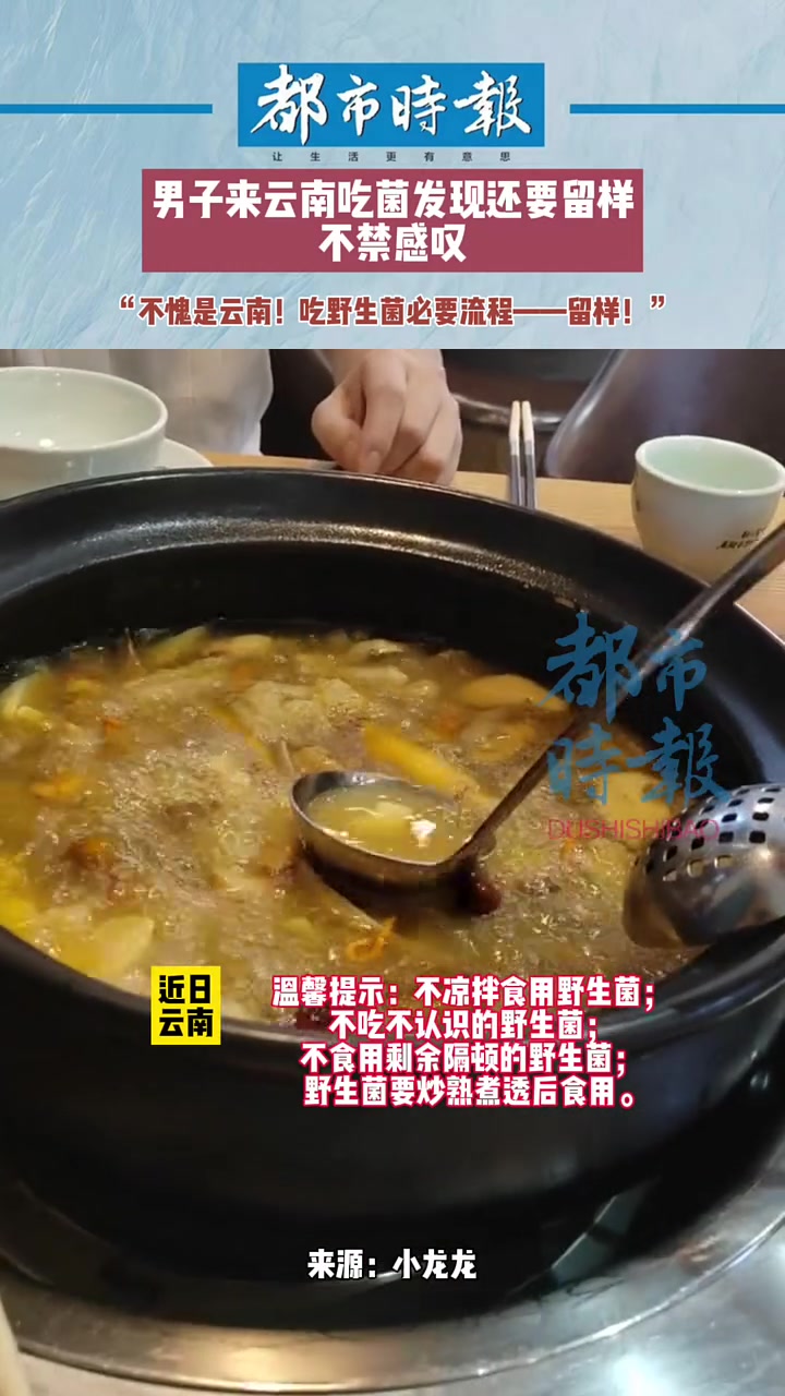 不愧是云南！吃野生菌必须留样！