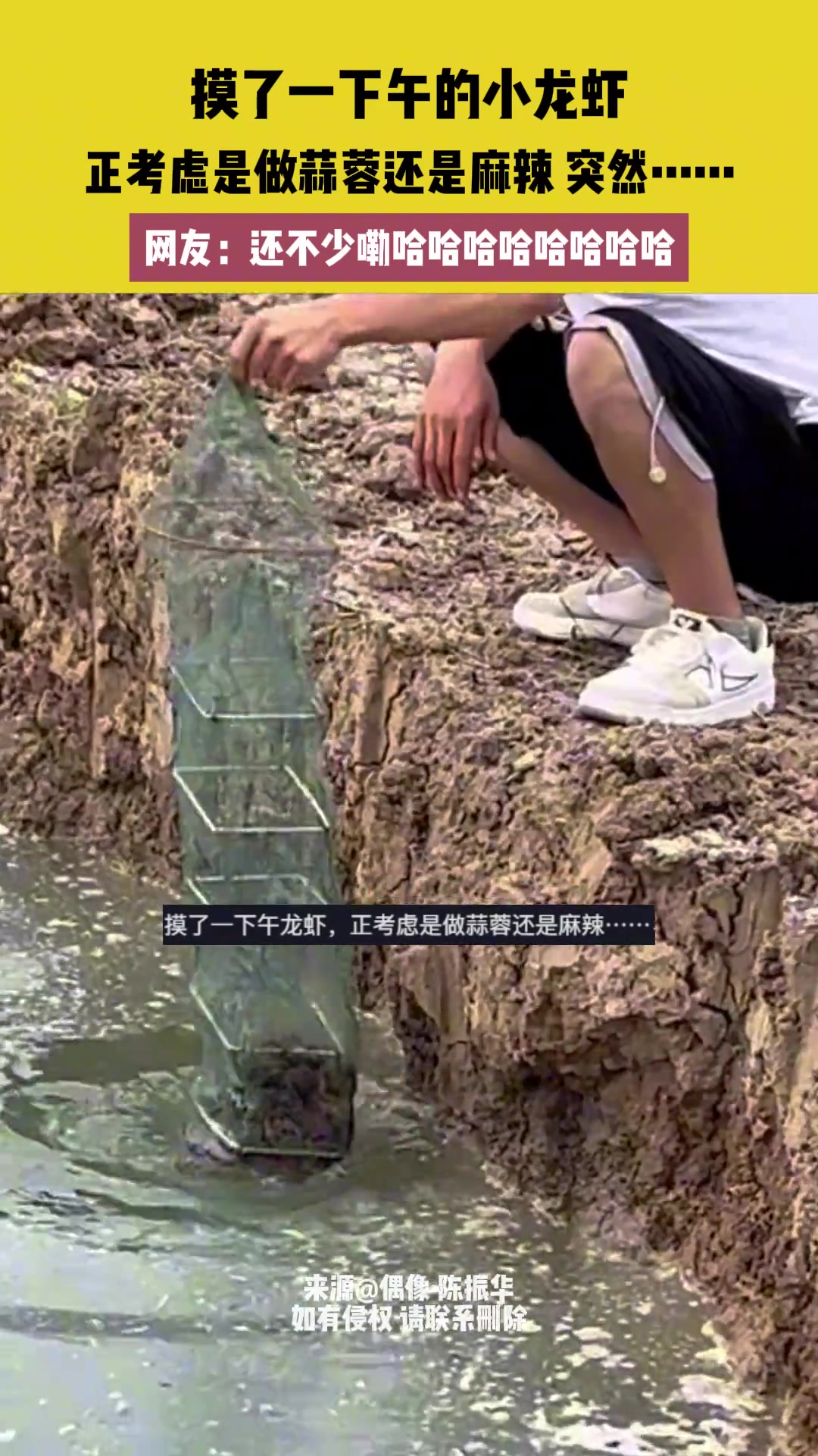 摸了一下午的小龙虾，咱就是说非要抖搂那几下吗