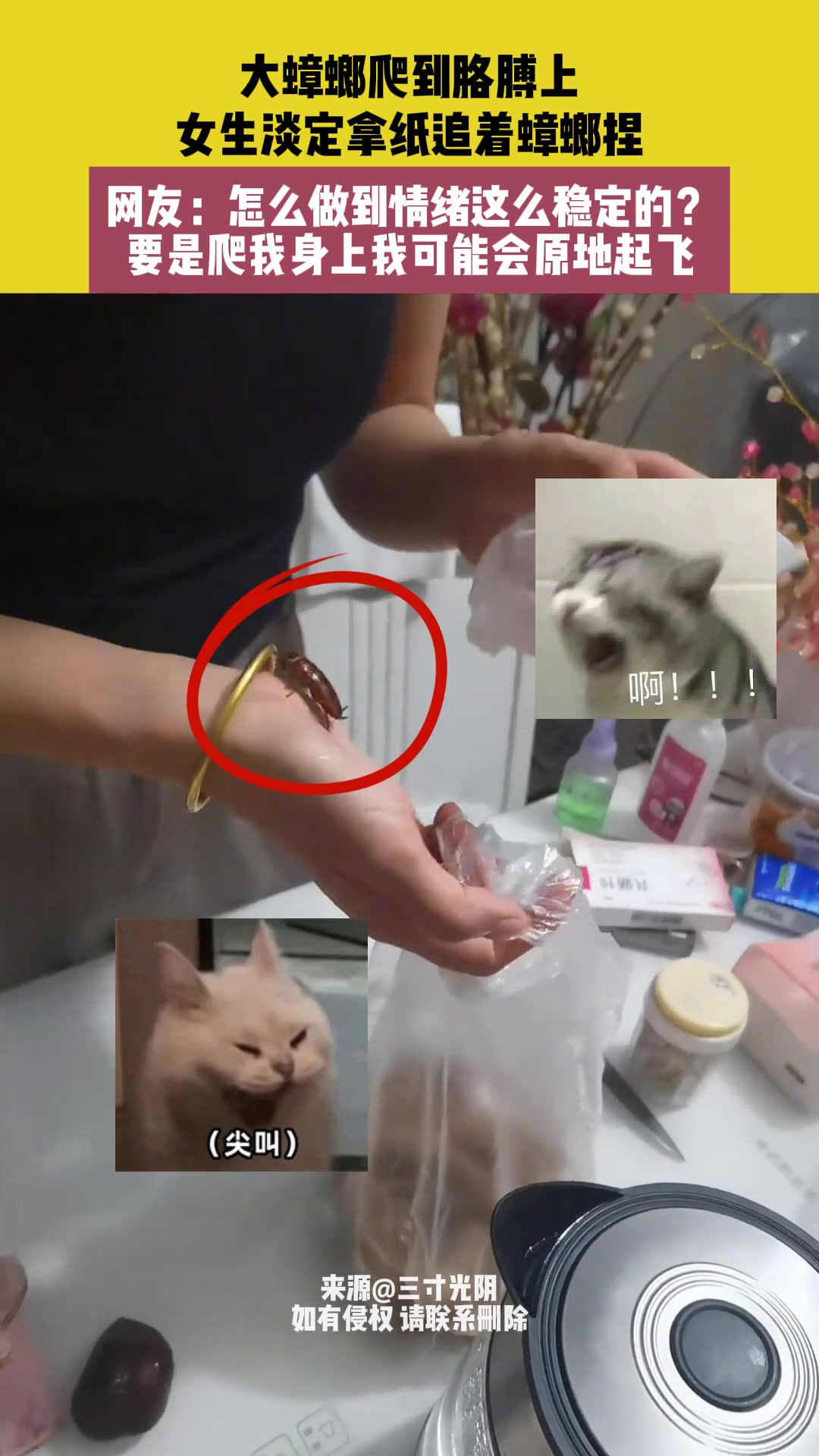 这女生真是个狠人啊，换成我早就跳出二里地了