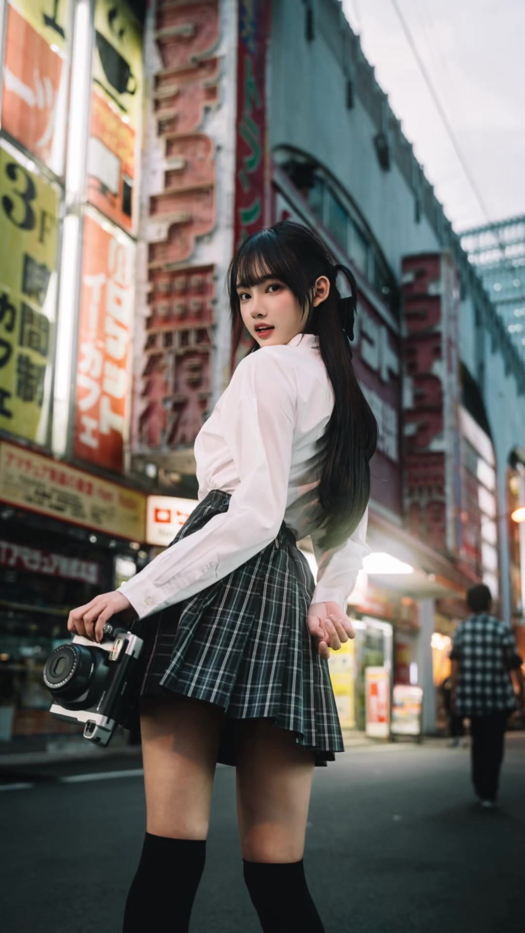 街头偶遇了一位从动漫里“跑”出来的模特！