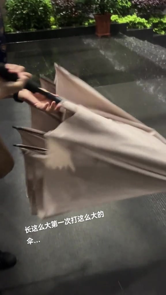 让你打伞，没让你打降落伞