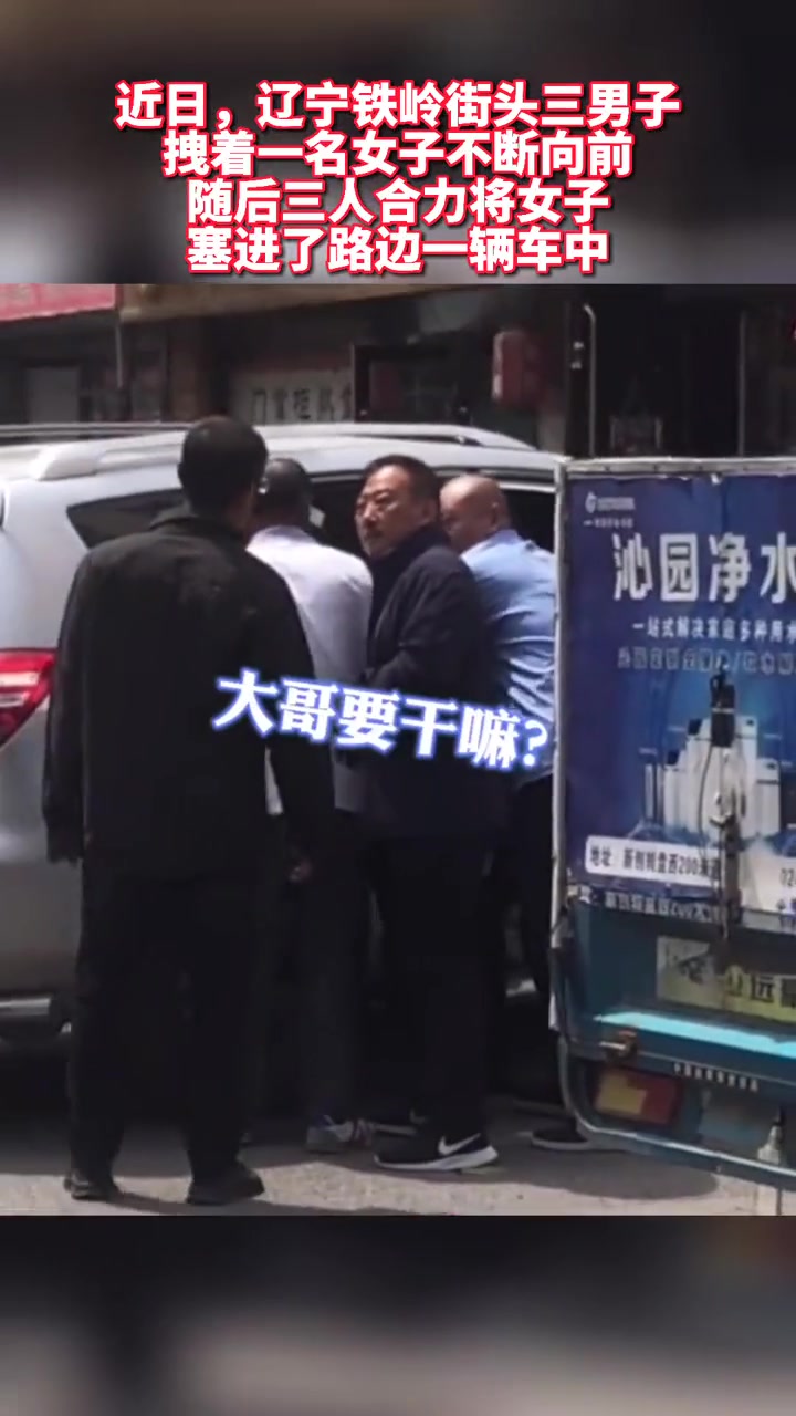 三男子街头拉拽女子上车 路人上前阻拦后真相令人意外