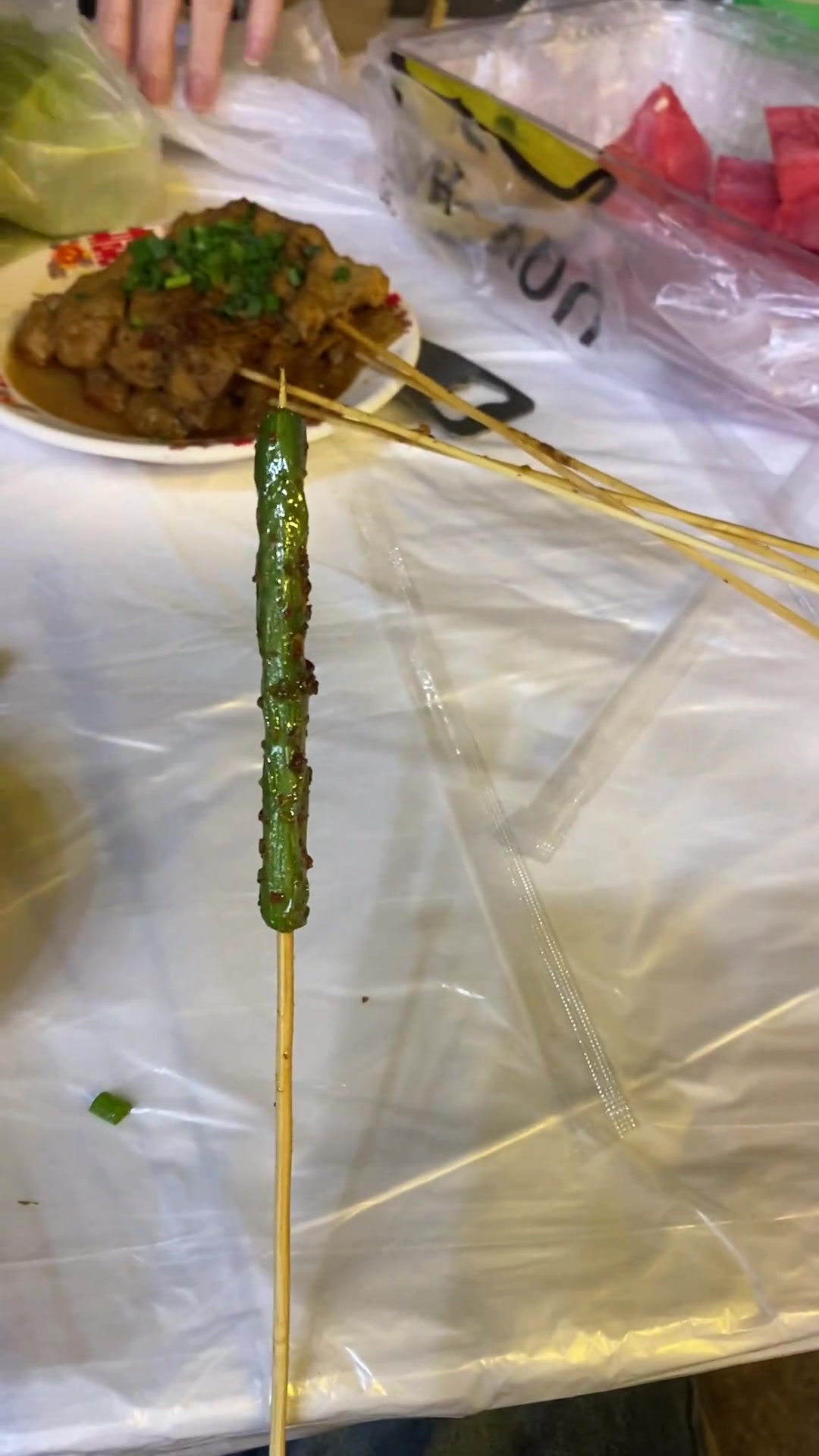 这不都是横着串的吗？