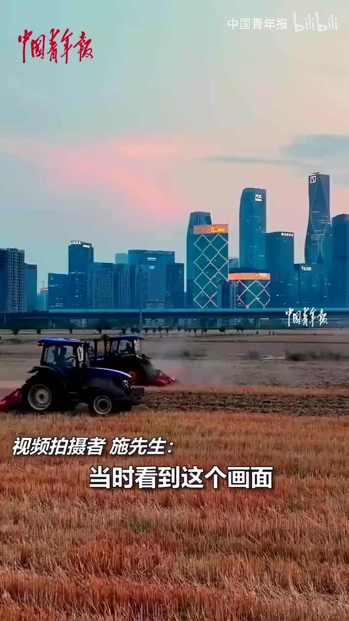 繁华都市与麦田同框，曾经的宣传画成为现实了！