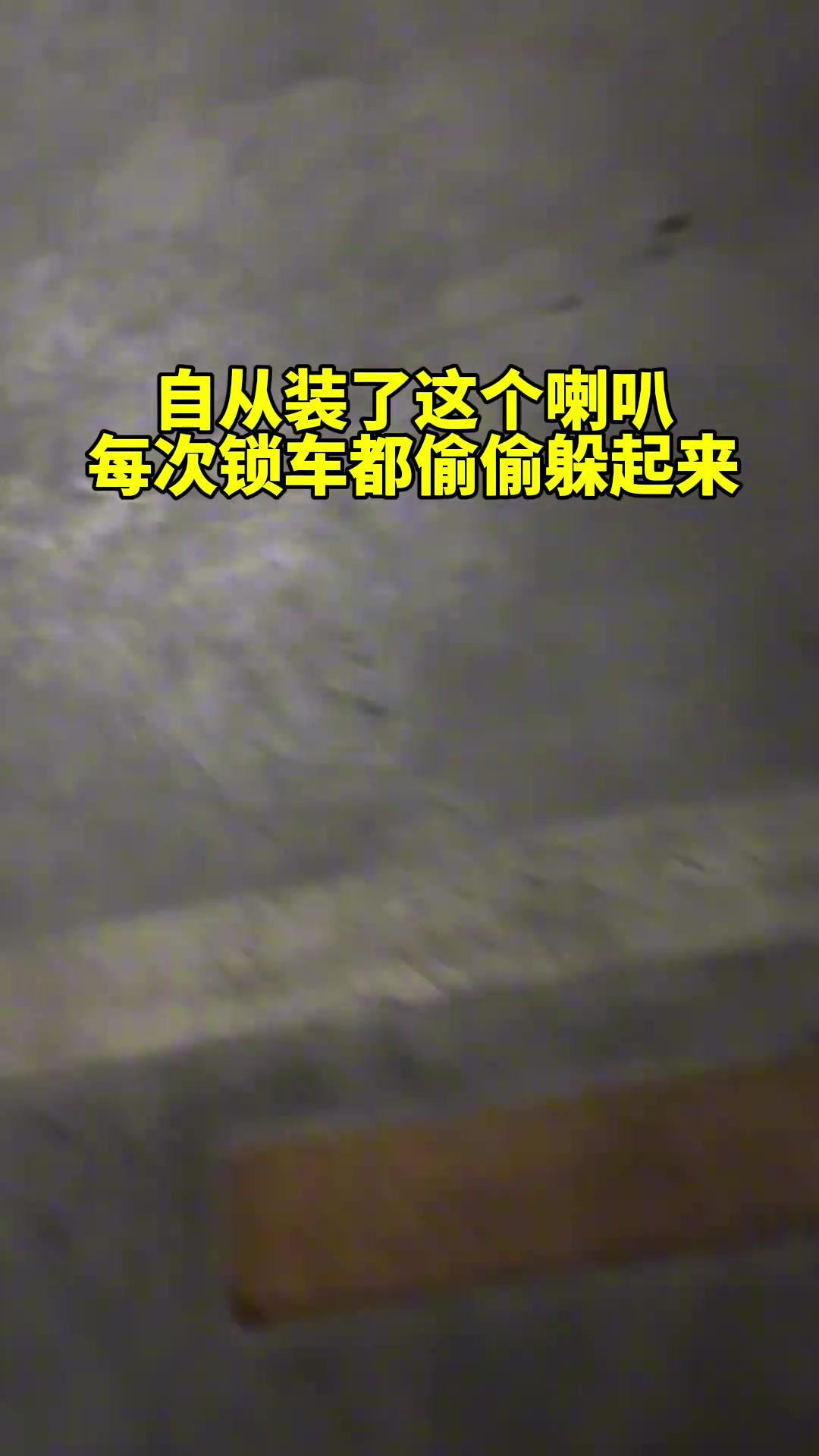 自从装了这个喇叭，每次锁车都得偷偷躲起来！