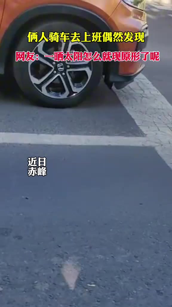 网友：一晒太阳怎么就现原形了呢