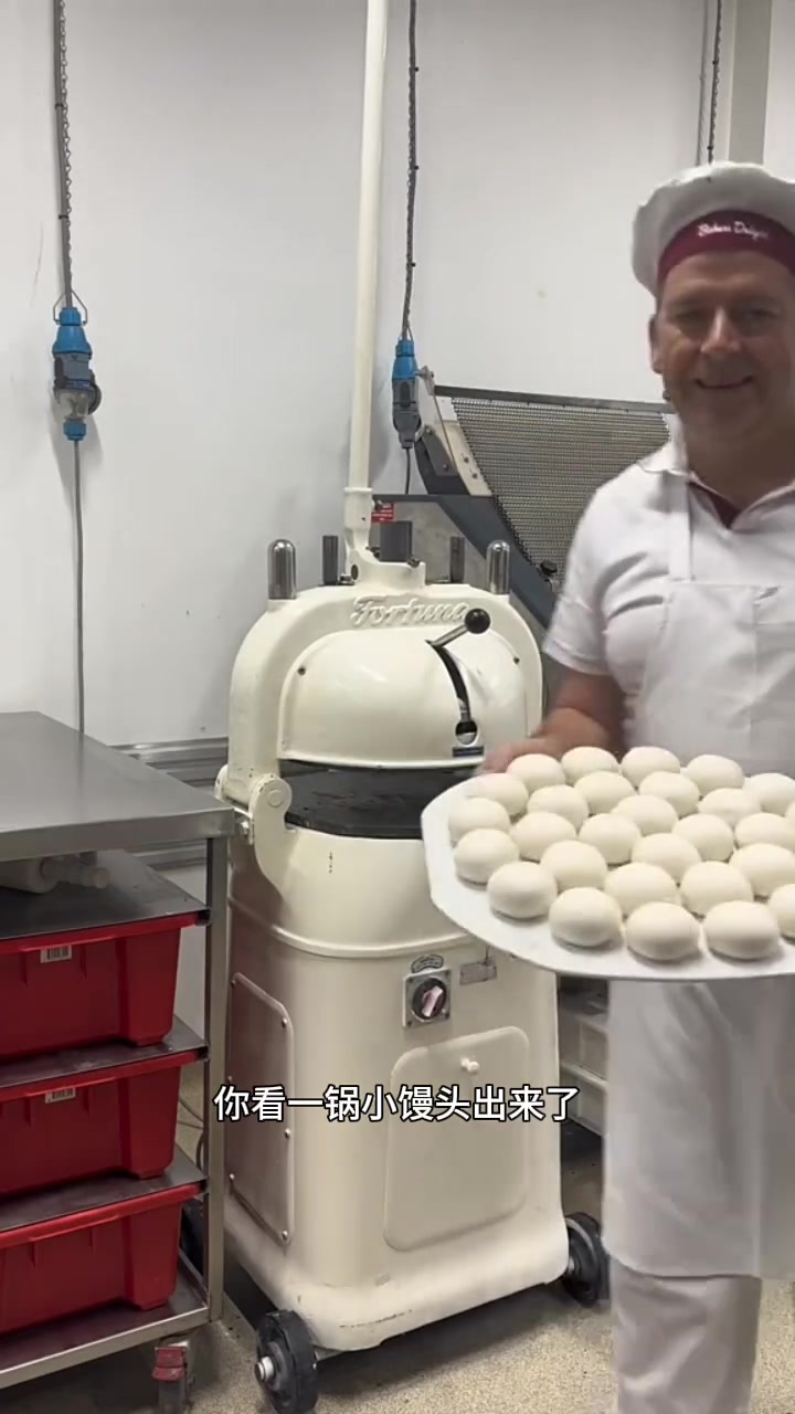 外国老爷子用的面团处理机，看起来不如手工的好吃