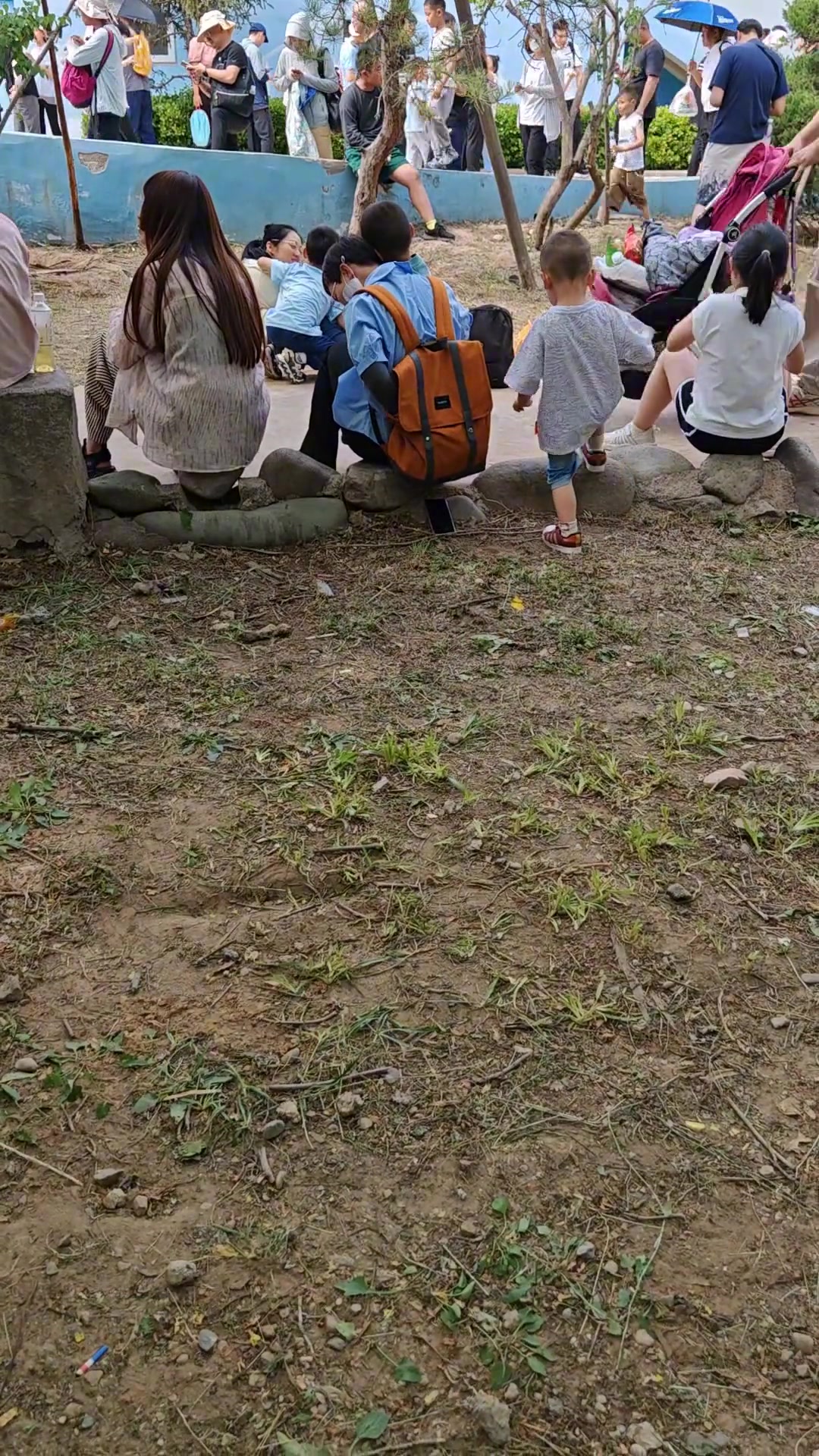 别人的手机掉地上了，这个小淘气赶紧跑过去！