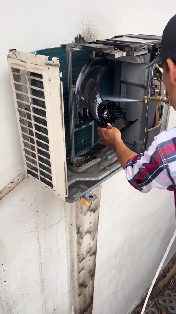 你们家空调这样洗过吗
