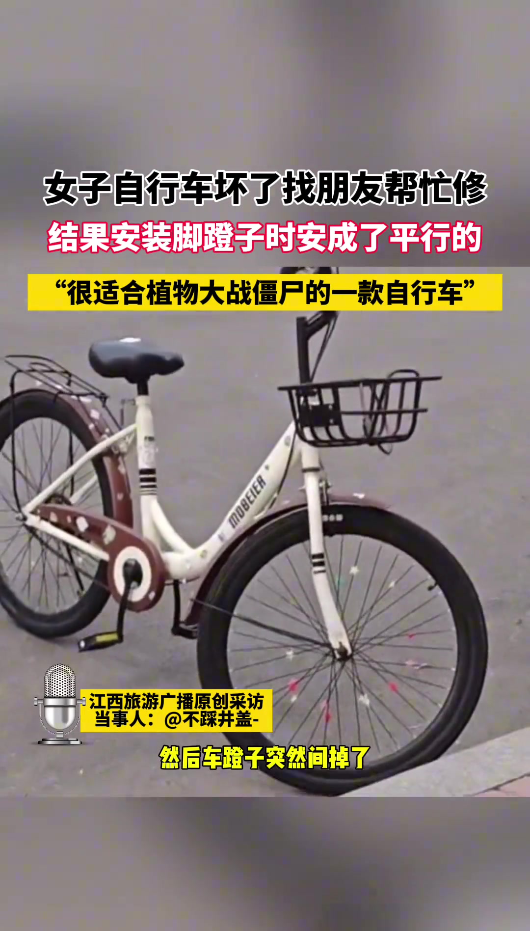 “很适合植物大战僵尸的一款自行车”