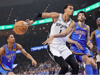 亚历山大34+5+5雷霆击退马刺4连胜卡斯尔20+7+8文班17+7