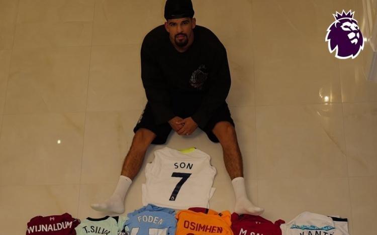 索兰克社媒晒球衣收藏，英超官方转发：你最想要哪件