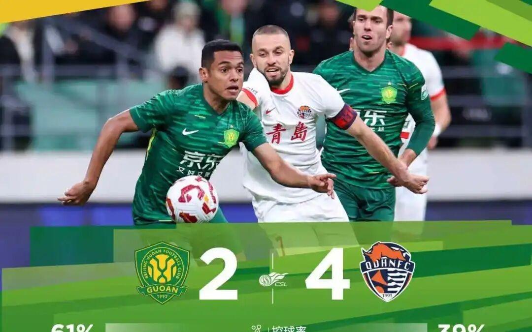 战报北京国安24青岛海牛
