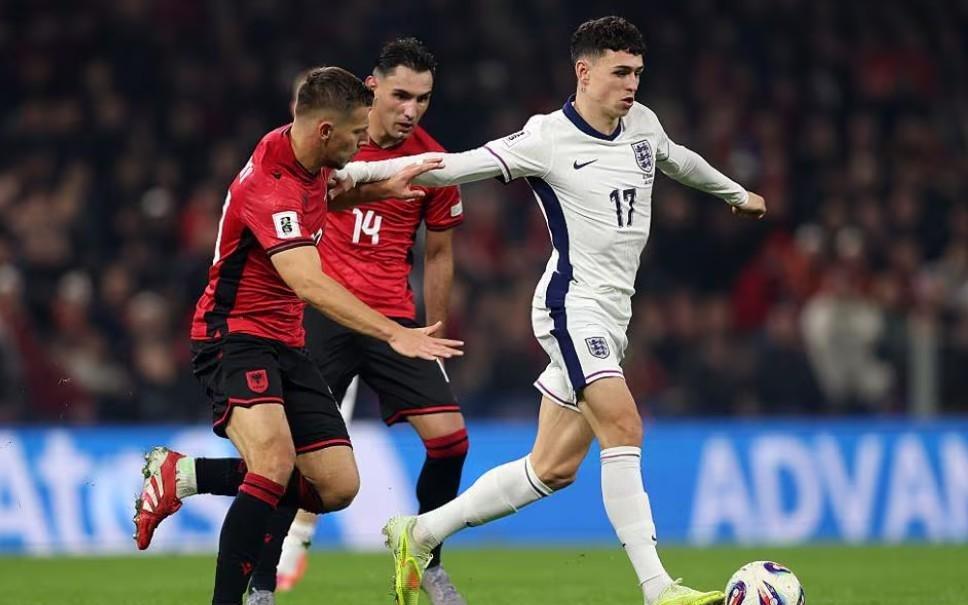 阿尔巴尼亚中场：比赛70分钟内，我们与英格兰的水平不相上下