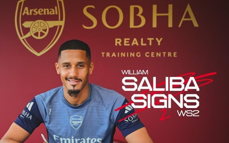 与枪手续下长约，萨利巴已经代表阿森