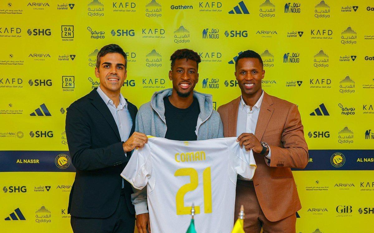 沙超杯半决赛首发，金斯利科曼迎来利雅得胜利生涯首秀