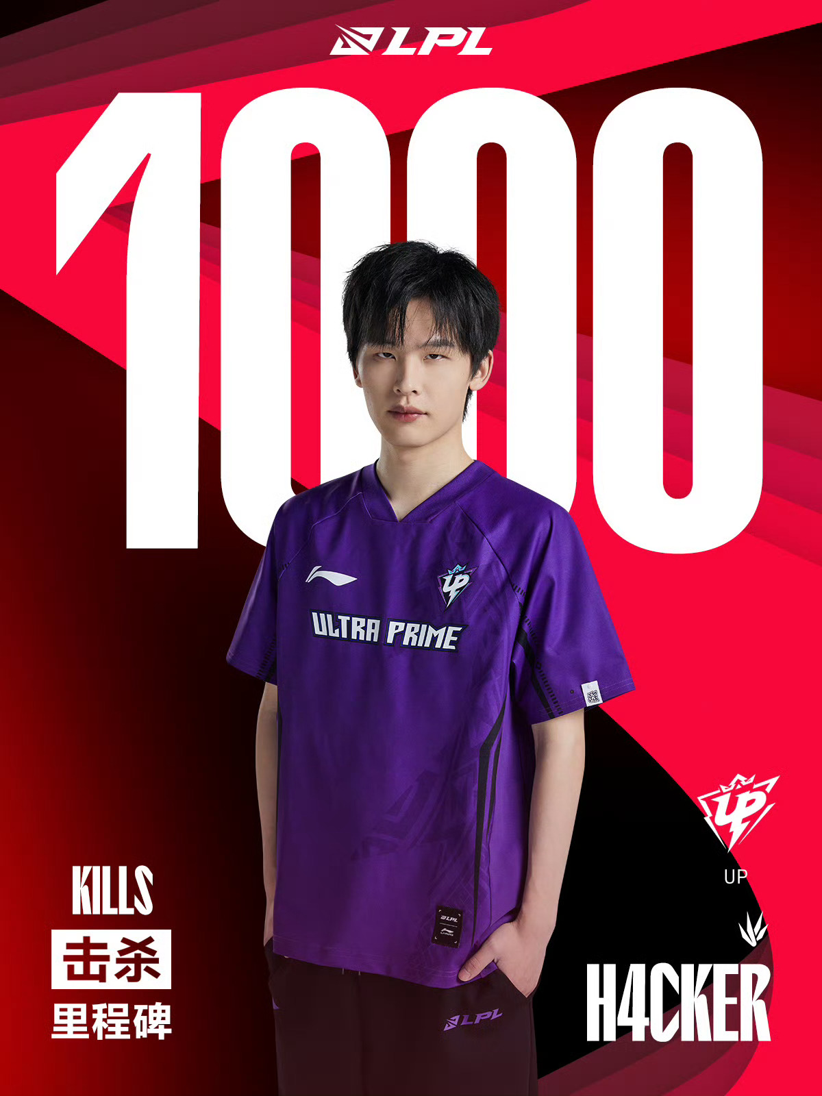 里程碑：H4cker达成LPL1000击杀成就位列打野位第九