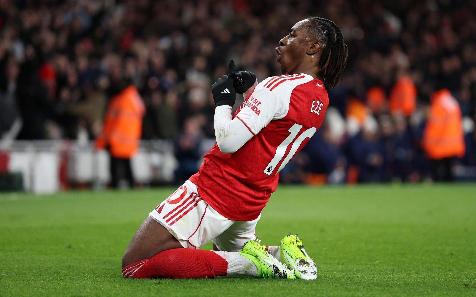 最幸福的人，埃泽在北伦敦德比6次射门成功上演帽子戏法