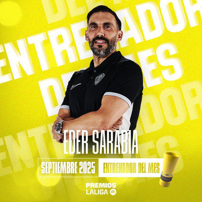 官方：埃尔切主帅击败弗里克和阿隆索，当选西甲9月最佳教练