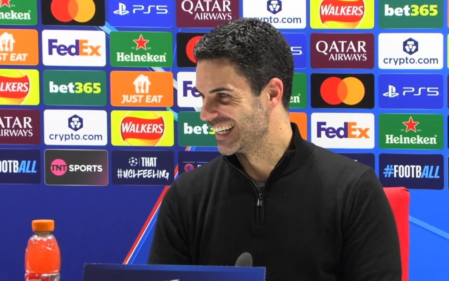 阿尔特塔：在对阵欧洲最好的球队时，我们出色应对了所有挑战