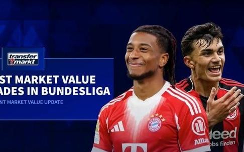 德甲身价涨幅榜：奥利塞暴涨3000万第1，阿德耶米、于帕上榜