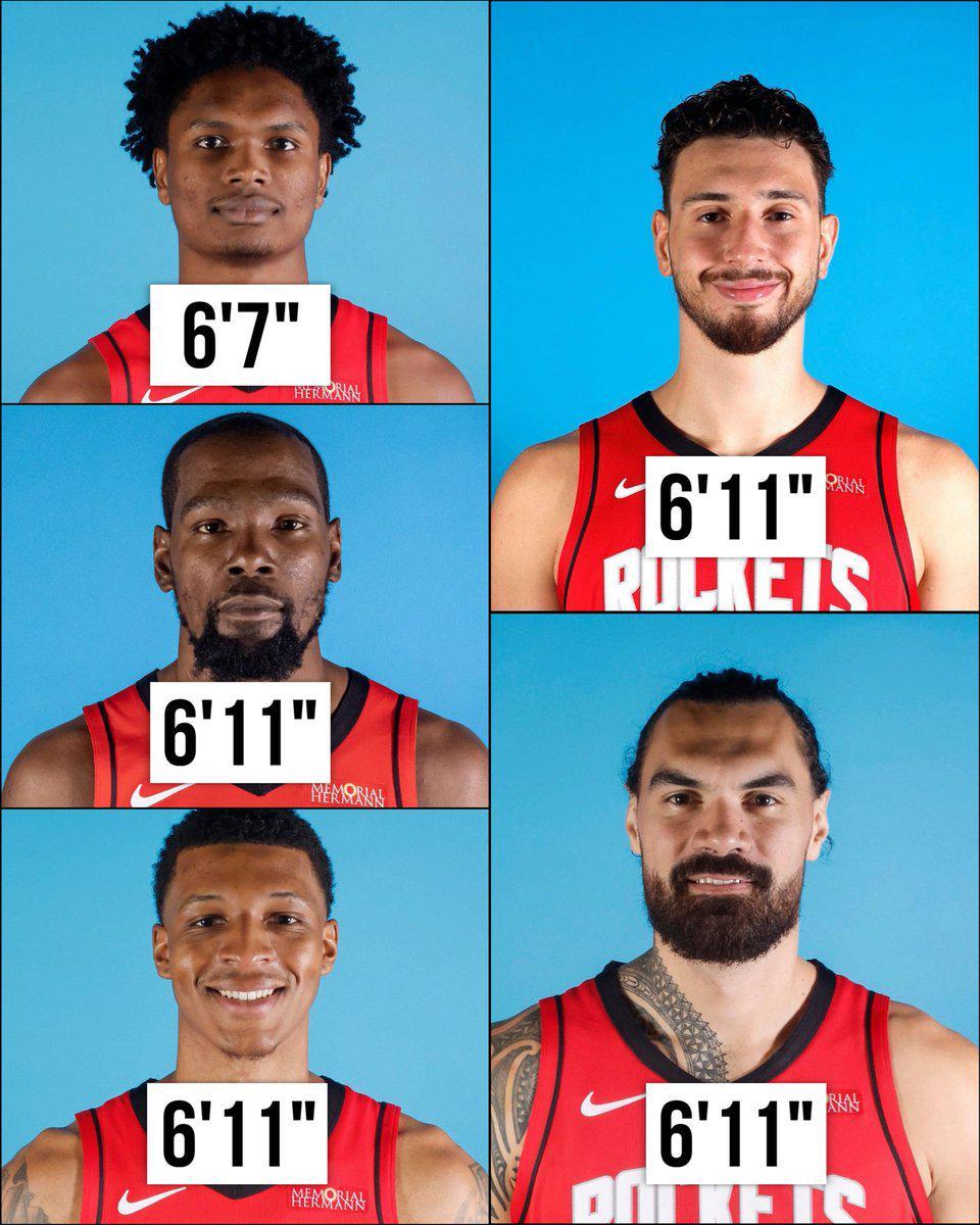 火箭今日首发数据：篮板率70.4%，净效率值达+65.7