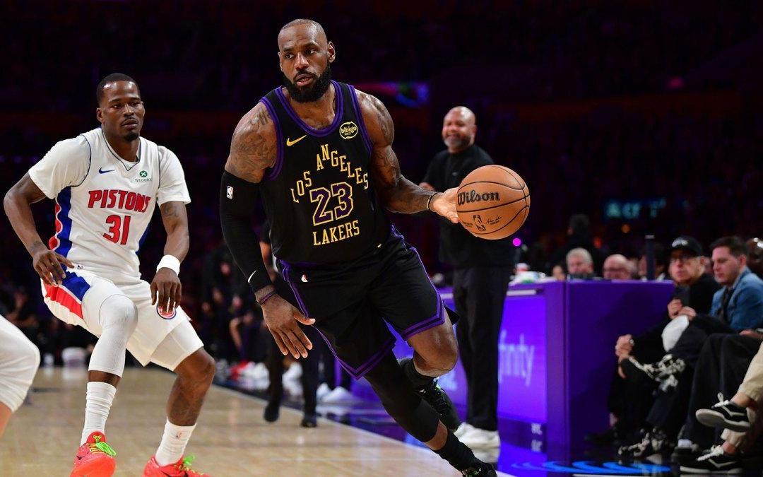 不满，湖人队詹姆斯抱怨伤病不断，但不会为输给活塞队找借口