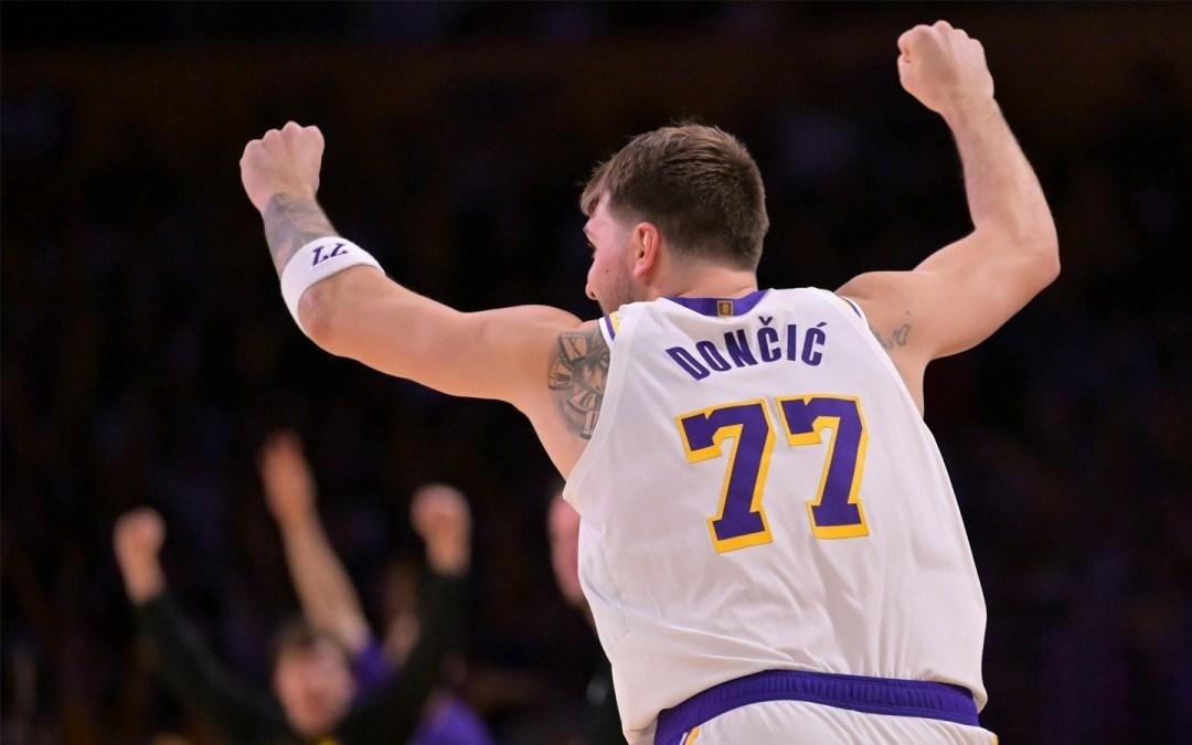 人气王，湖人队卢卡东契奇领跑NBA全明星赛球迷投票