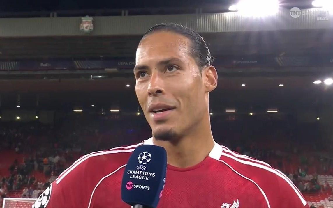 范戴克：很高兴能打进绝杀球，又是安菲尔德一个伟大欧战之夜