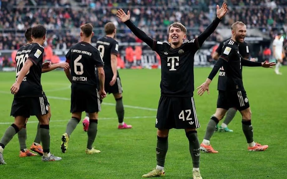 拜仁连续19场德甲主场进球2+，上一次没做到正是对阵勒沃库森