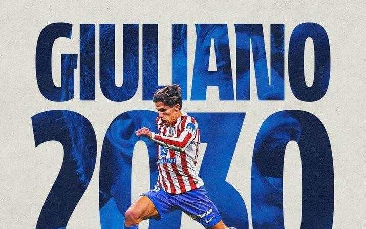 官方：朱利亚诺西蒙尼与马竞续约到2030年