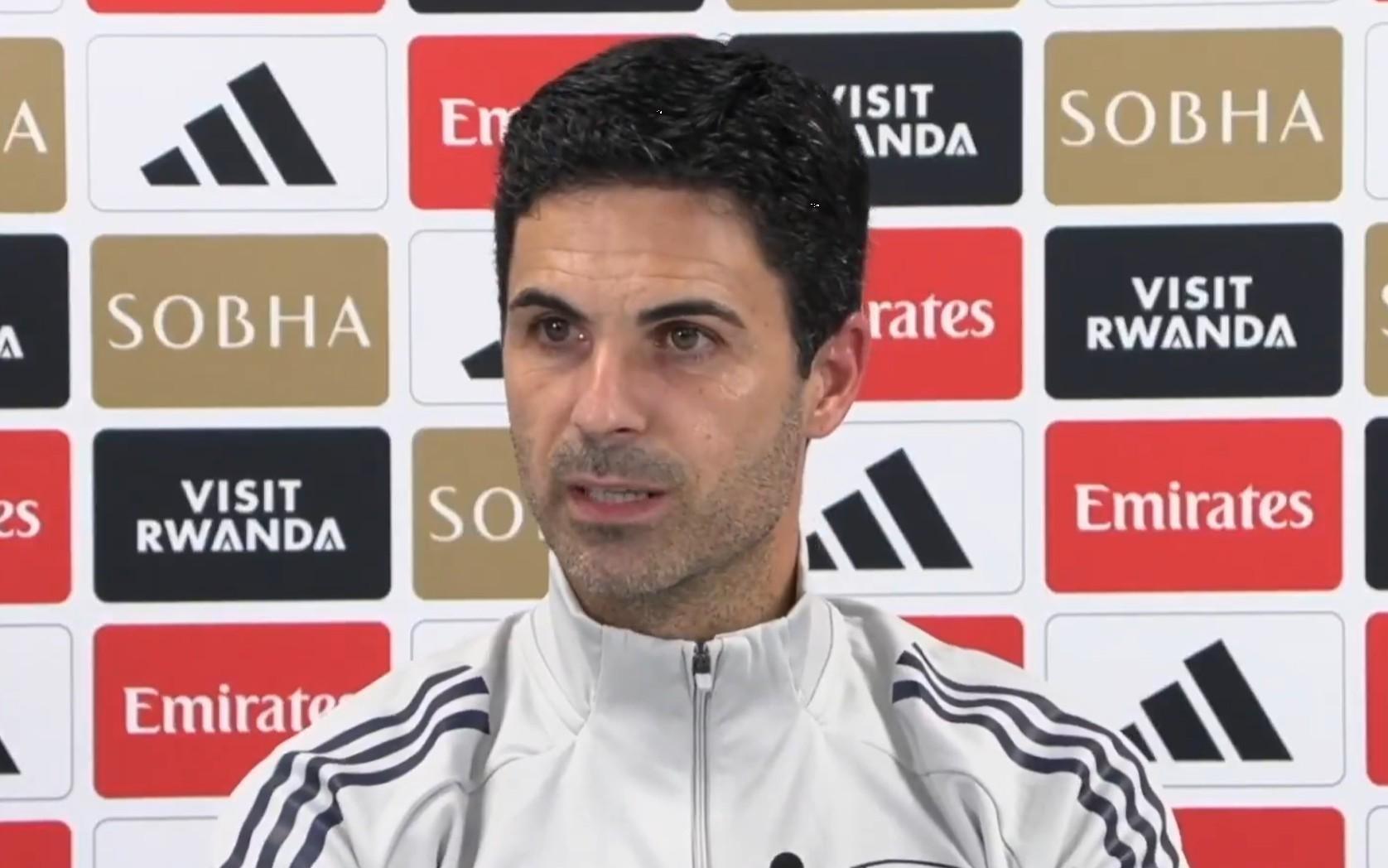 阿尔特塔：萨卡能参加客战纽卡的比赛，我希望厄德高也能赶上