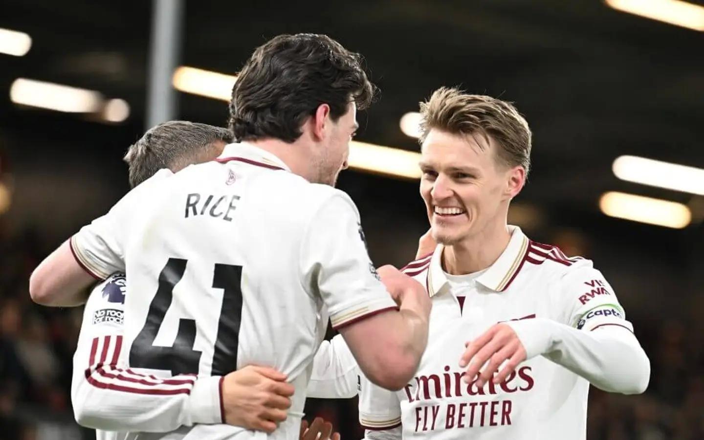 TA：赖斯与厄德高在关键时刻挺身而出，枪手争冠信念愈发清晰