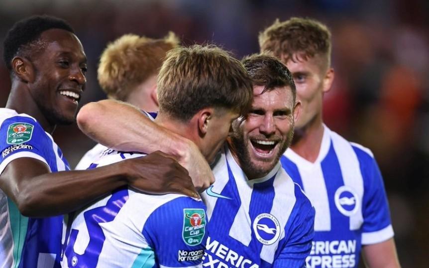 又一个60，布莱顿成为联赛杯历史首支连场净胜至少6球的球队