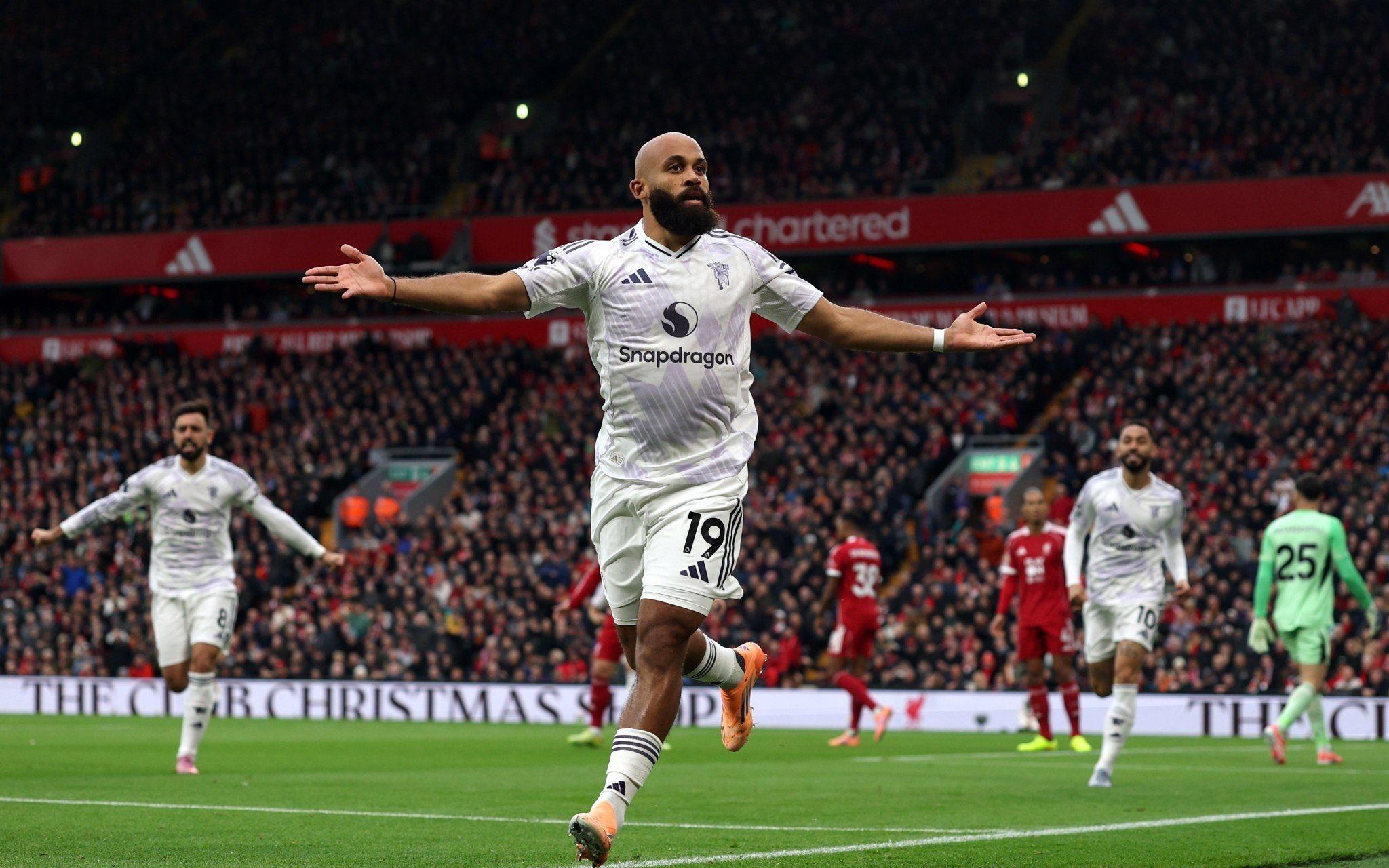 保平争胜曼联英超做客安菲尔德在半场领先的情况下从未输球