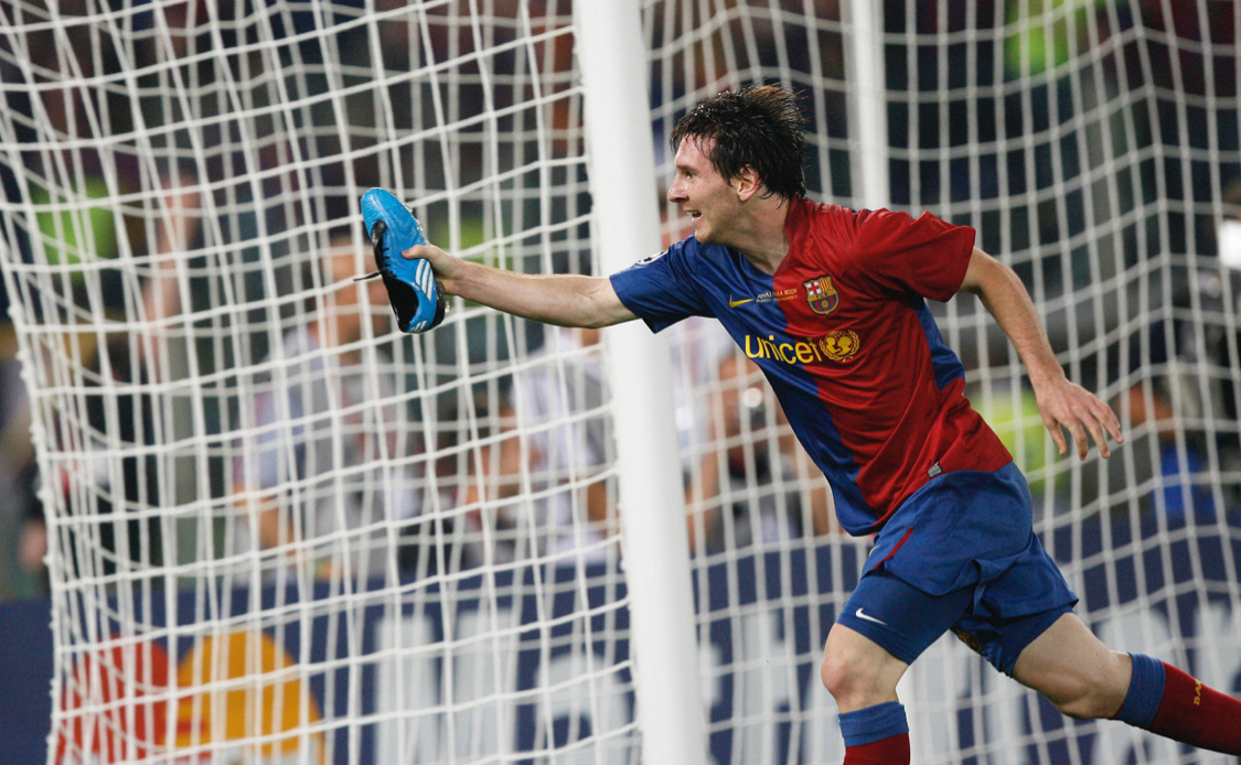 梅西要拥有新球鞋！灵感来自2009年欧冠击败C罗夺冠！