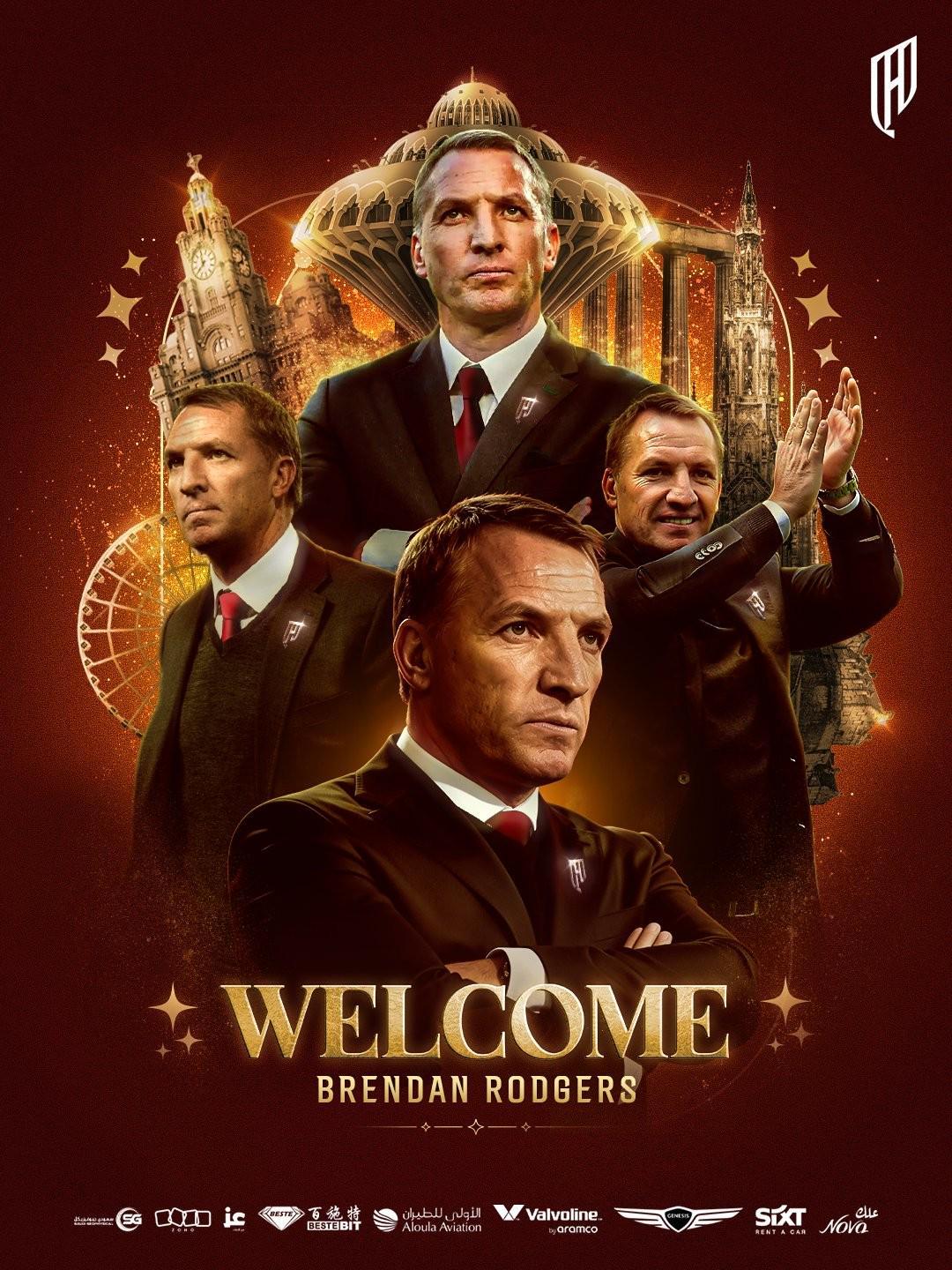 官方：罗杰斯出任胡拜尔库迪西亚新帅