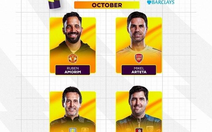 英超10月最佳主帅候选：阿莫林、阿尔