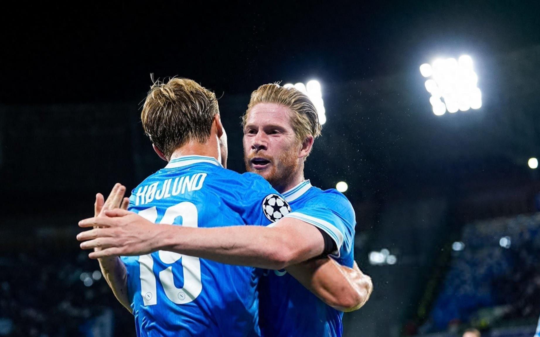 20！德布劳内霍伊伦德连线闪耀欧冠，那不勒斯击败葡萄牙体育