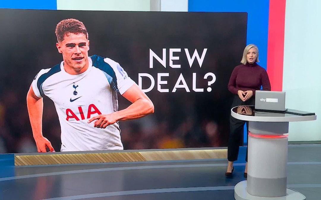 天空：热刺希望与范德芬提高待遇重签合同，多俱乐部关注球员