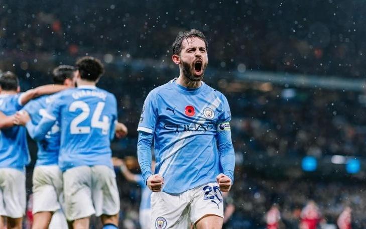 达成新里程碑，B席完成曼城436次出场并居队史第10