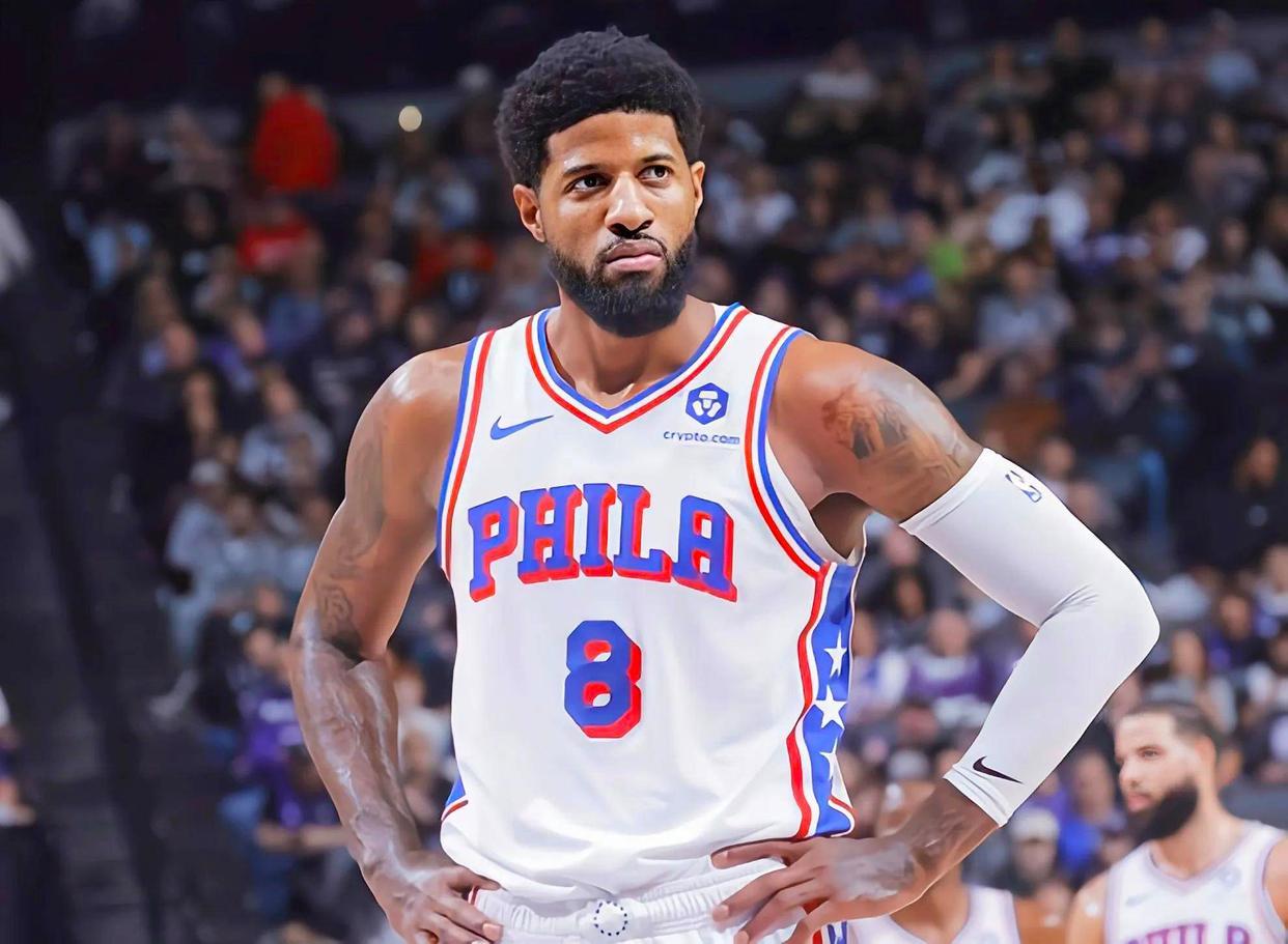 76人终迎好消息！35岁乔治亲曝伤病进展，膝盖肿胀已消退