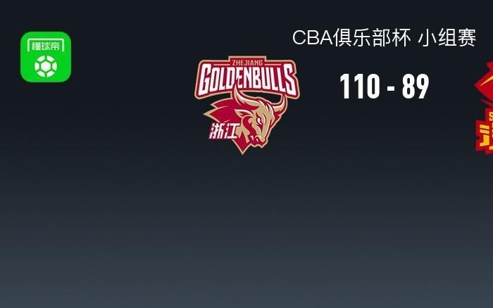 CBA俱乐部杯战报：浙江11089大胜深圳，特奎维恩史密斯26分