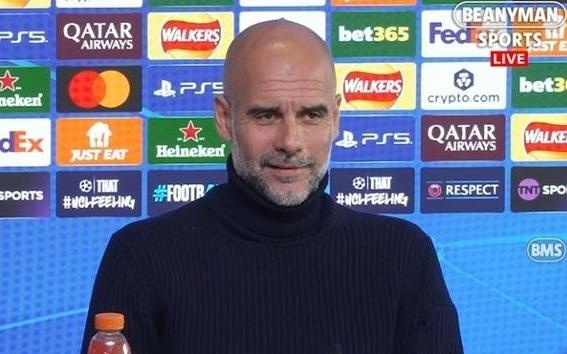 瓜帅：显然我们不是欧冠夺冠热门明天赛后会和德布劳内聚聚