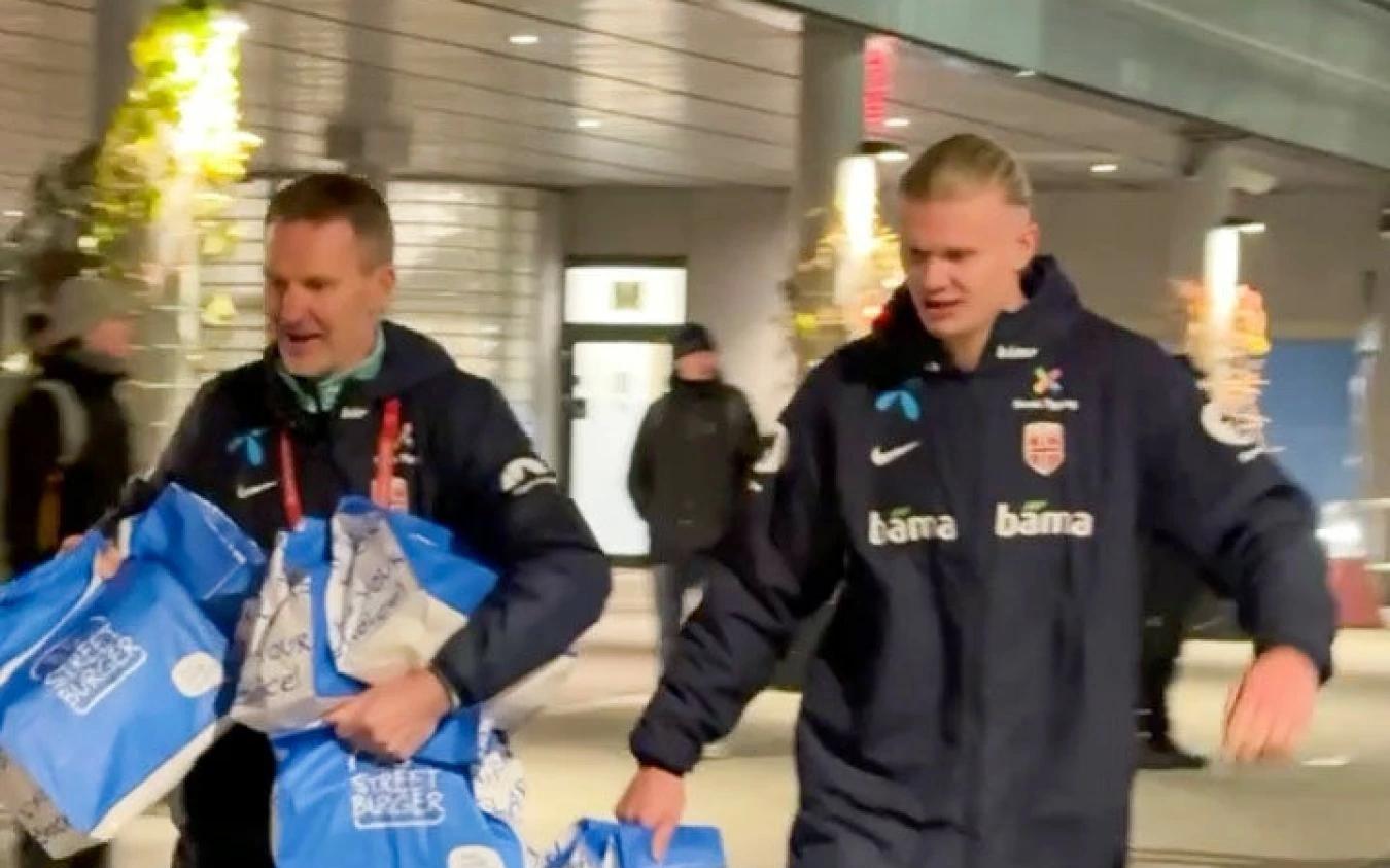 挪威汉堡店经理：给哈兰德送餐很有趣，希望他喜欢我们的汉堡