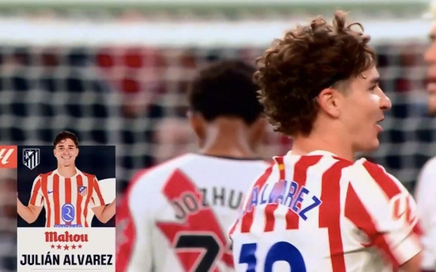 帽子戏法，阿尔瓦雷斯当选马竞vs巴列卡诺全场最佳球员