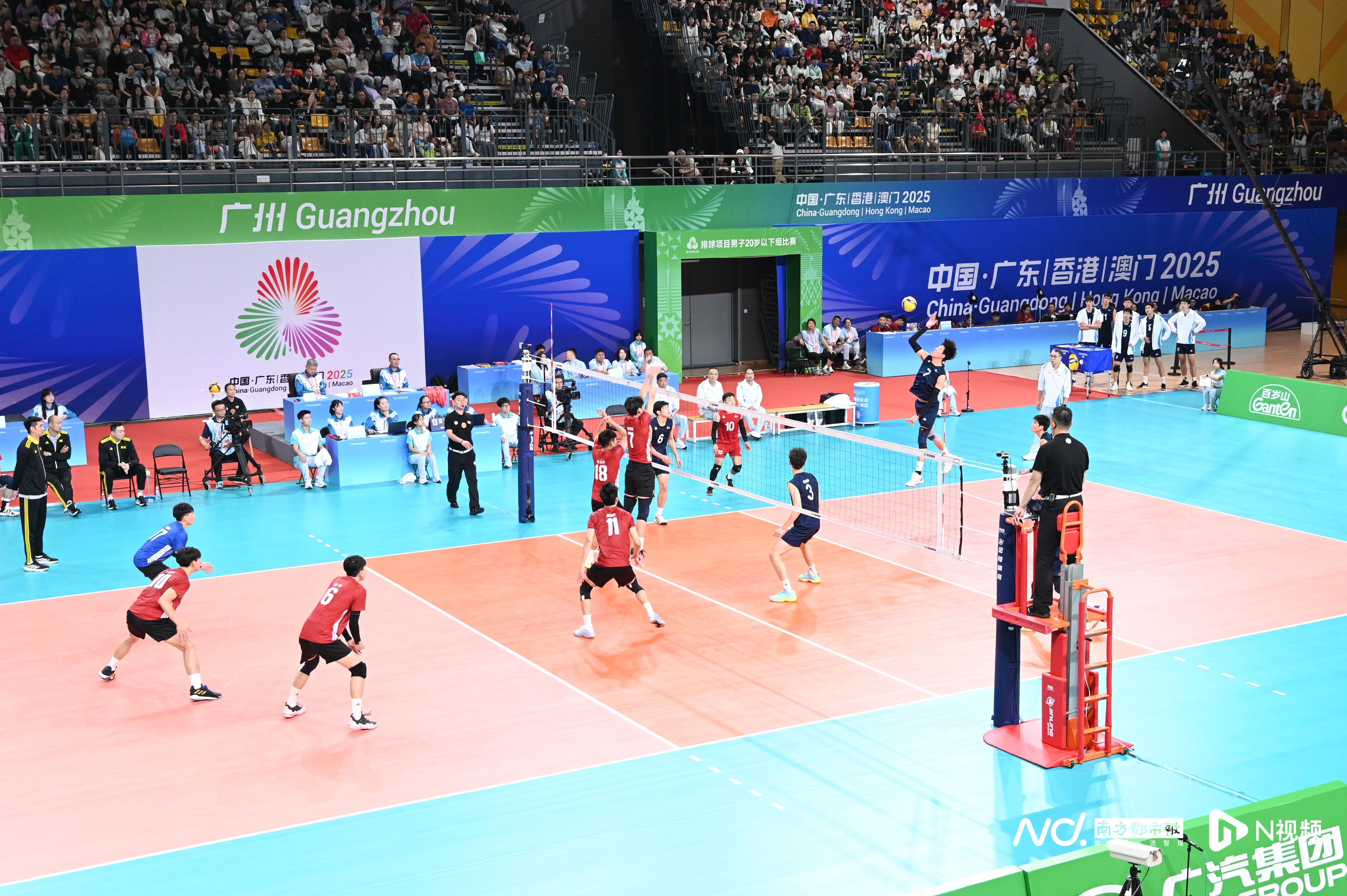 十五运会U20男排开打华农场馆售票率超九成