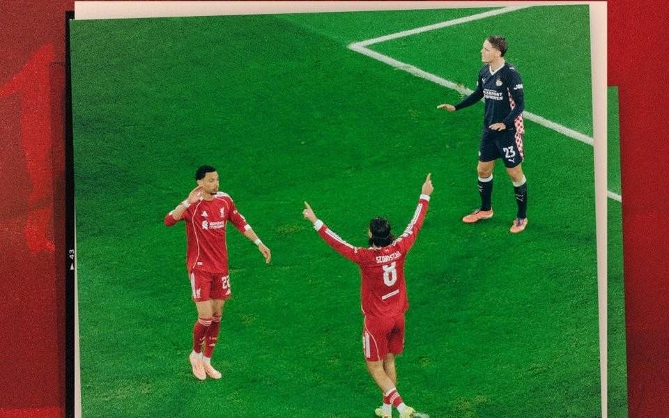 里程碑，索博斯洛伊打入利物浦队史欧冠第500球