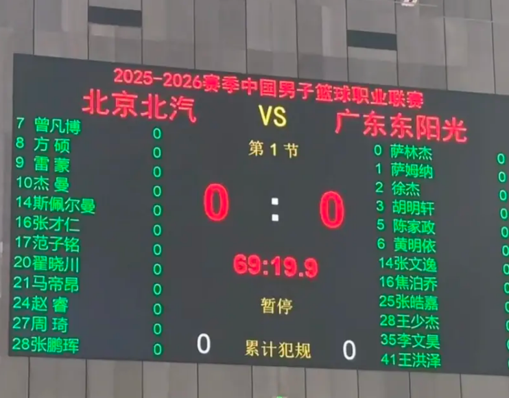 凶多吉少！广东大将确定缺席和北京队比赛杜锋紧急调整阵容